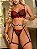 CONJUNTO PERSONALIZAVEL FIO BORBOLETA EM TULE COM CORAÇÃO PRETO COM VERMELHO - Imagem 5