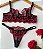 CONJUNTO PERSONALIZAVEL FIO BORBOLETA EM TULE COM CORAÇÃO PRETO COM VERMELHO - Imagem 9