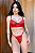CONJUNTO PERSONALIZAVEL EM RENDA VERMELHO - Imagem 5