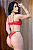 CONJUNTO PERSONALIZAVEL EM RENDA VERMELHO - Imagem 6