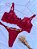 CONJUNTO PERSONALIZAVEL EM RENDA VERMELHO - Imagem 9