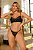 CONJUNTO PERSONALIZAVEL EM RENDA PRETO - Imagem 1