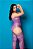 BODYSTOCKING ARRASTÃO SEM MANGA ROXO ABSOLUTO YAFFA - Imagem 7