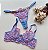 CONJUNTO PERSONALIZAVEL FIO BORBOLETA EM TULE COM CORAÇÃO AZUL COM ROSA - Imagem 3