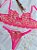 CONJUNTO PERSONALIZAVEL FIO BORBOLETA EM TULE ILUSION COM CORAÇÃO ROSA NEON - Imagem 1