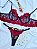 CONJUNTO PERSONALIZAVEL FIO BORBOLETA EM TULE COM PETALA PRETO COM VERMELHO - Imagem 7
