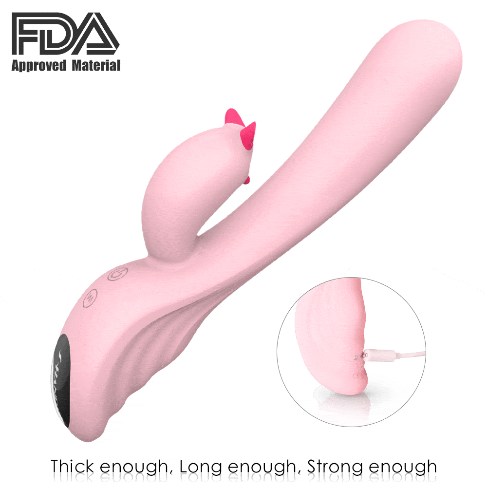 VIBRADOR DE PONTO G E CLITÓRIS RECARREGAVEL PLUME S-HANDE - Imagem 1