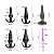KIT COM 7 PLUG ANAL JELLY COLLORS SI - Imagem 6
