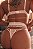 CONJUNTO LUXO STRAPPY SEM BOJO CALCINHA FIO E CINTA LIGA ELASTICA BRANCO - Imagem 4