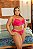 CONJUNTO LUXO CROPPED COM BOJO FEITO EM TULE E RENDA E ELÁSTICO PINK PLUS SIZE - Imagem 3