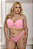 CONJUNTO RENDADO CHERRY COM BOJO ROSA PANTERA PLUS SIZE - Imagem 1