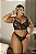 CONJUNTO LUXO CROPPED RENDADO SEM BOJO PRETO PLUS SIZE - Imagem 3