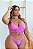 CONJUNTO LUXO CROPPED RENDADO SEM BOJO ROSA PLUS SIZE - Imagem 1