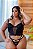 CONJUNTO LUXO CROPPED SEM BOJO EM TULE E RENDA PRETO PLUS SIZE - Imagem 1