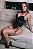 BODY LUXO COM BOJO E CINTA LIGA PRETO - Imagem 6