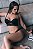 CONJUNTO LUXO CROPPED TOMARA QUE CAIA COM ALÇAS REMOVÍVEIS PRETO - Imagem 4