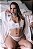 CONJUNTO LUXO SEM BOJO EM CETIM E RENDA OFF WHITE - Imagem 2
