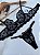 CONJUNTO PERSONALIZAVEL FIO BORBOLETA EM TULE COM CORAÇÃO PRETO 2 - Imagem 1