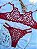 CONJUNTO PERSONALIZAVEL EM TULE ILUSION COM CORAÇÃO E RENDA VERMELHO - Imagem 6