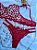 CONJUNTO PERSONALIZAVEL EM TULE ILUSION COM CORAÇÃO E RENDA VERMELHO - Imagem 4