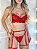 CONJUNTO PERSONALIZAVEL FIO BORBOLETA EM TULE COM PETALA VERMELHO - Imagem 11