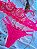CONJUNTO PERSONALIZAVEL EM TULE ILUSION COM CORAÇÃO E RENDA ROSA NEON - Imagem 2