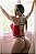 BODY LUXO EM CIRRE COM DETALHE EM ILHÓS VERMELHO - Imagem 2