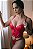 BODY LUXO EM CIRRE COM DETALHE EM ILHÓS VERMELHO - Imagem 1