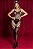 BODYSTOCKING MACACÃO ARRASTÃO COM STRASS PRETO Y2148 - Imagem 3