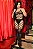 BODYSTOCKING MACACÃO ARRASTÃO COM STRASS PRETO Y2148 - Imagem 4