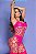 BODYSTOCKING MACACÃO ARRASTÃO COM STRASS PINK Y2148 - Imagem 3