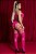 BODYSTOCKING MACACÃO ARRASTÃO COM STRASS PINK Y2148 - Imagem 2