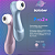 VIBRADOR COM 11 MODOS DE ONDAS DE PRESSÃO SATISFYER PRO 2 AZUL - Imagem 1
