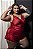 BABY DOLL LUXO EM CETIM E RENDA VERMELHO PLUS SIZE - Imagem 1