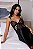 CAMISOLA LUXO DE RENDA E CETIM COM CALCINHA SENSUAL PRETO - Imagem 4