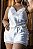 SHORT DOLL LUXO EM CETIM POÁ COM DETALHES EM RENDA OFF WHITE - Imagem 3