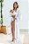 ROBE LONGO LUXO EM CETIM SOFITICADO OFF WHITE - Imagem 2