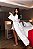 ROBE LONGO LUXO EM CETIM SOFITICADO OFF WHITE - Imagem 4