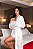 ROBE LONGO LUXO EM CETIM SOFITICADO OFF WHITE - Imagem 3