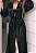 ROBE LONGO LUXO EM CETIM SOFITICADO PRETO - Imagem 2