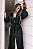 ROBE LONGO LUXO EM CETIM SOFITICADO PRETO - Imagem 1
