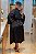 ROBE LONGO LUXO EM CETIM SOFITICADO PRETO - Imagem 3