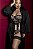 ROBE LONGO LUXO EM CETIM SOFITICADO PRETO - Imagem 5