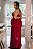 ROBE LONGO LUXO EM CETIM SOFITICADO VERMELHO - Imagem 4