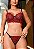 CONJUNTO PERSONALIZAVEL FIO BORBOLETA EM TULE DE BEIJO PRETO COM VERMELHO - Imagem 1