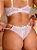 CONJUNTO PERSONALIZAVEL EM TULE COM BORDADO DE ROSAS E RENDA BRANCO - Imagem 2