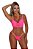 CONJUNTO NEON SUMMER LARANJA COM ROSA NEON - Imagem 1