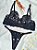 CONJUNTO PERSONALIZAVEL FIO BORBOLETA EM TULE DE BEIJO PRETO - Imagem 2