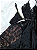CAMISOLA RENDA FLORAL + FIO PERSONALIZAVEL PRETO - Imagem 2