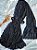 ROBE EM TULE COM CORAÇÃO E RENDA CATIUSCIA PRETO - Imagem 1